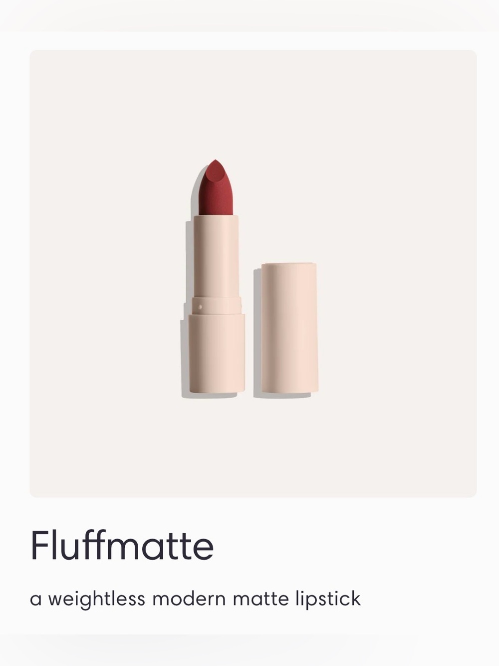 NIB Sunnies Face Fluffmatte [Weightless Modern Matte Lipstick] in WIFE